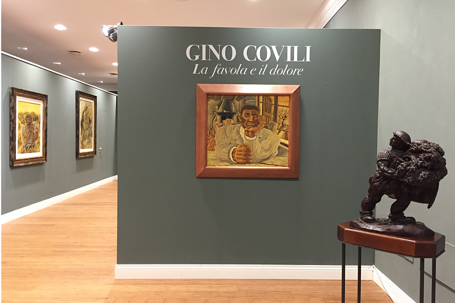 MOSTRA "GINO COVILI - LA FAVOLA E IL DOLORE" AL MUSEO DEL LABIRINTO DI FRANCO MARIA RICCI - foto CoviliArte