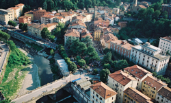 VEDUTA DALL'ALTO DI PORRETTA TERME - Alto Reno (BO)