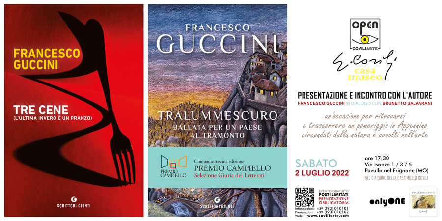 FRANCESCO GUCCINI IN DIALOGO CON BRUNETTO SALVARANI = PAVULLO NEL FRIGNANO, CASA MUSEO COVILI - 2 luglio 2022