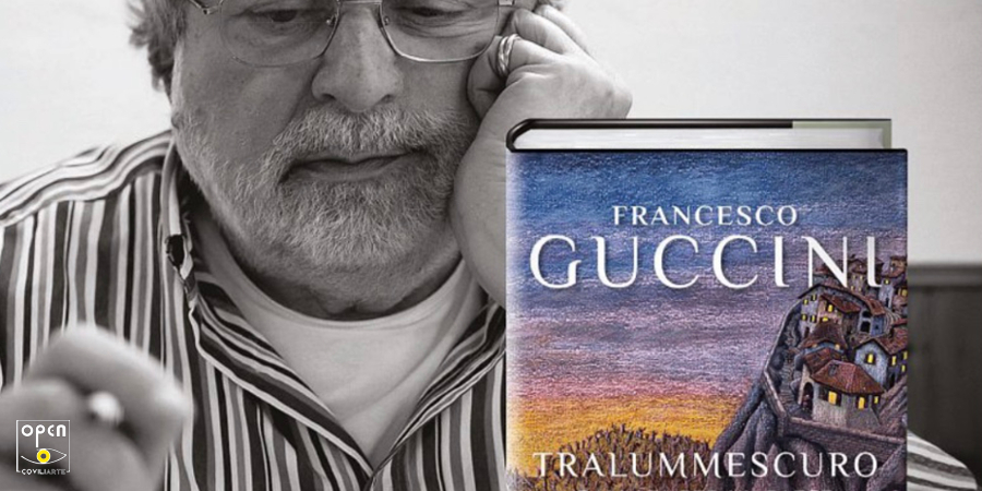 FRANCESCO GUCCINI - TRALUMMESCURO - BALLATA PER UN PAESE AL TRAMONTO = "LA PROCESSIONE" DI GINO COVILI IN COPERTINA DEL NUOVO LIBRO