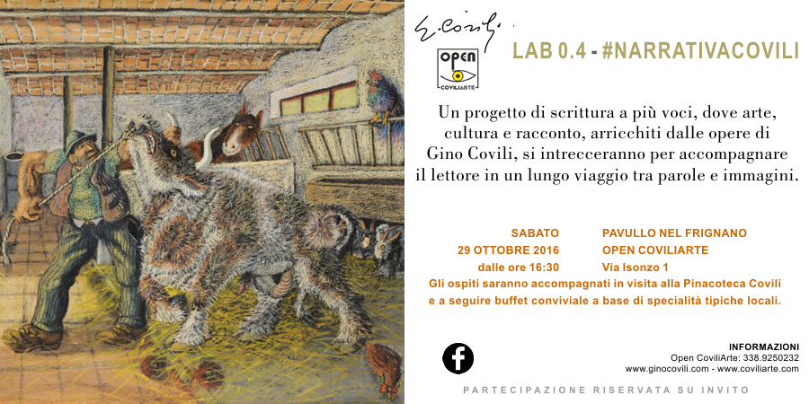 LAB 0.4 - #NARRATIVACOVILI = Un progetto di scrittura a più voci...per accompagnare il lettore in un lungo viaggio: dal 29 ottobre 2016 al 21 marzo 2017