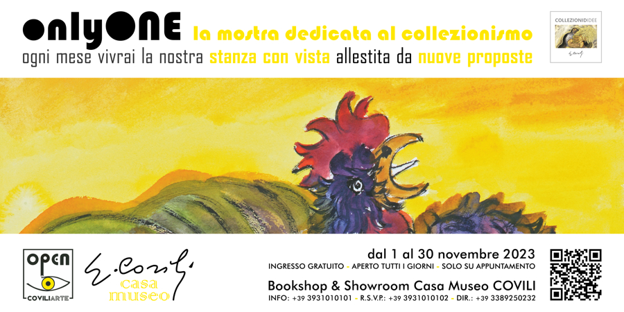 ONLYONE: la mostra dedicata al collezionismo di GINO COVILI - dal 1 al 30 novembre 2023