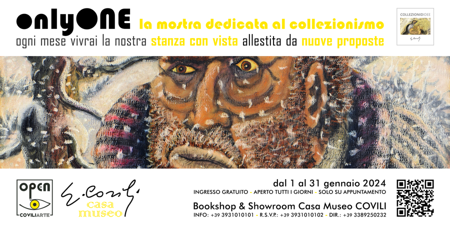 ONLYONE: la mostra dedicata al collezionismo di GINO COVILI - dal 1 al 31 gennaio 2024
