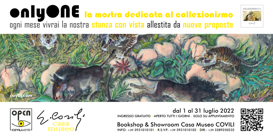 ONLYONE: la mostra dedicata al collezionismo di GINO COVILI - dal 1 al 31 luglio 2022