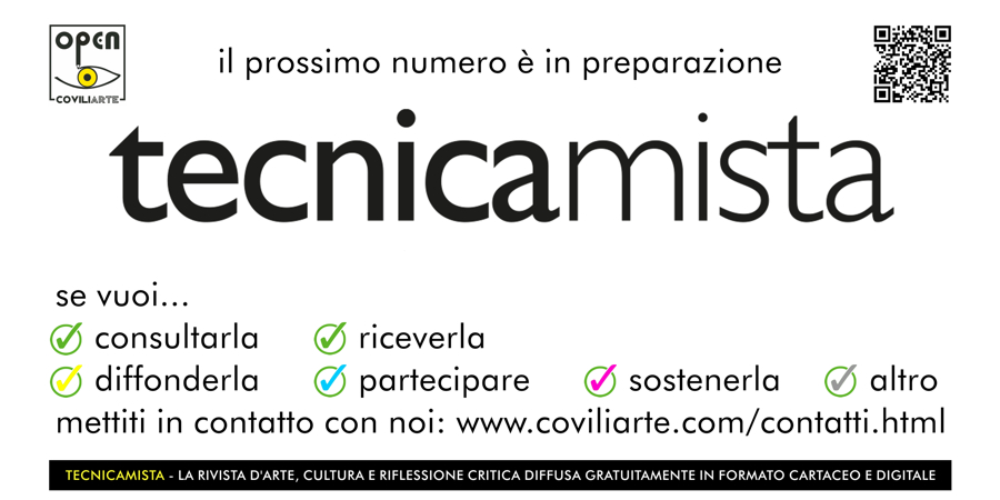 TECNICAMISTA = IL PROSSIMO NUMERO E' IN PREPARAZIONE - Se vuoi essere presente, contattaci!