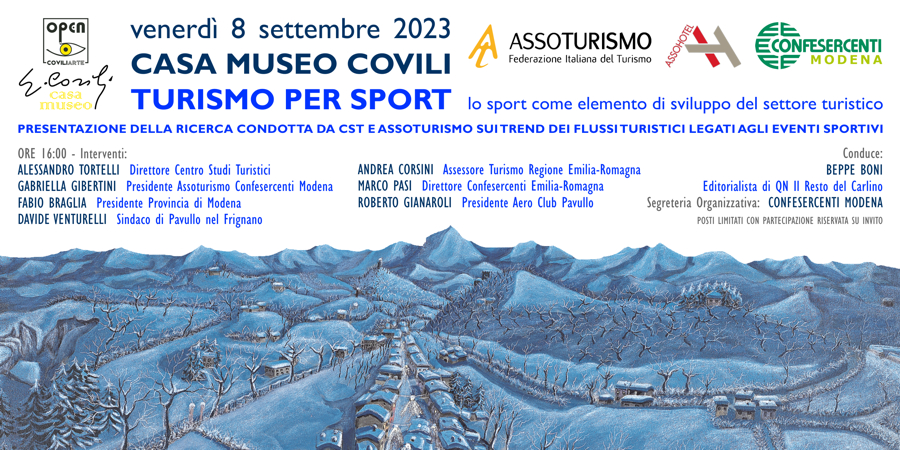 TURISMO PER SPORT = PAVULLO NEL FRIGNANO, CASA MUSEO COVILI - 8 settembre 2023