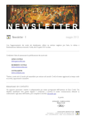 NEWSLETTER 1 - MAGGIO 2013