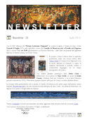 NEWSLETTER 20 - LUGLIO 2015